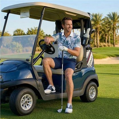 [ HÀNG XUẤT KHẨU ] - Áo Polo Thể Thao BEAVERTEE G-16 Nam Nữ, Golf, Tennis, Pickleball, Cầu Lông, Họa Tiết Lá Xanh, Vải Poly-Spandex Co Giãn Mềm Nhẹ, Thoáng Mát Nhanh Khô, Regular Fit