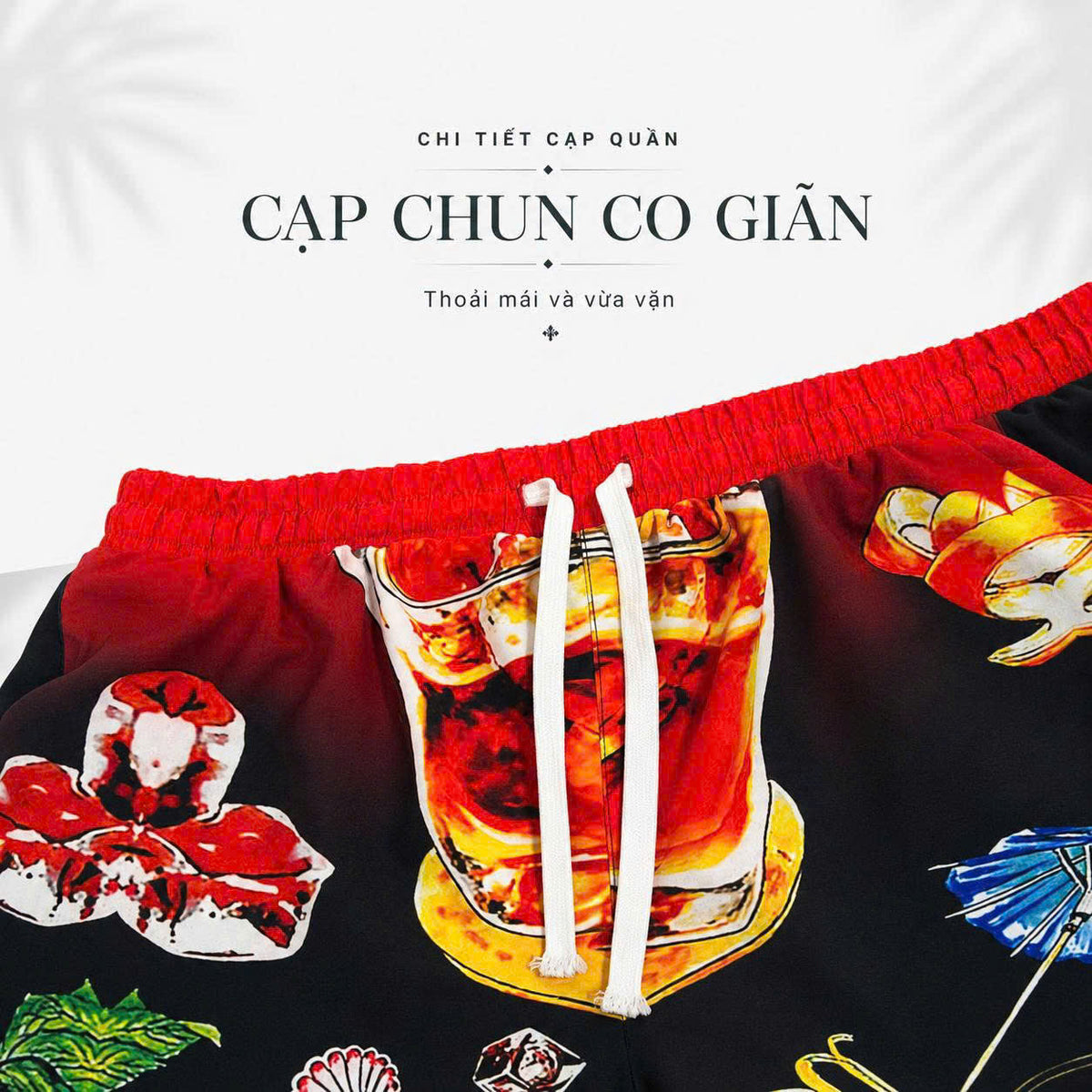 Set Áo Sơ Mi Và Quần Short Lụa Họa Tiết SMRBO-09 BEAVERTEE Form Oversize Unisex Nam Nữ, Thiết Kế Đỏ Đen Graphic Cocktail Tropical Cá Tính Nổi Bật, Lụa Mềm Mịn Nhẹ Thoáng Mát