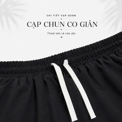 Set Áo Sơ Mi Và Quần Short Lụa Họa Tiết SMRBO-07 BEAVERTEE Form Oversize Unisex Nam Nữ, Thiết Kế Đen Cam Graphic California Summer Arts District Cá Tính, Lụa Mềm Mịn Nhẹ Thoáng Mát