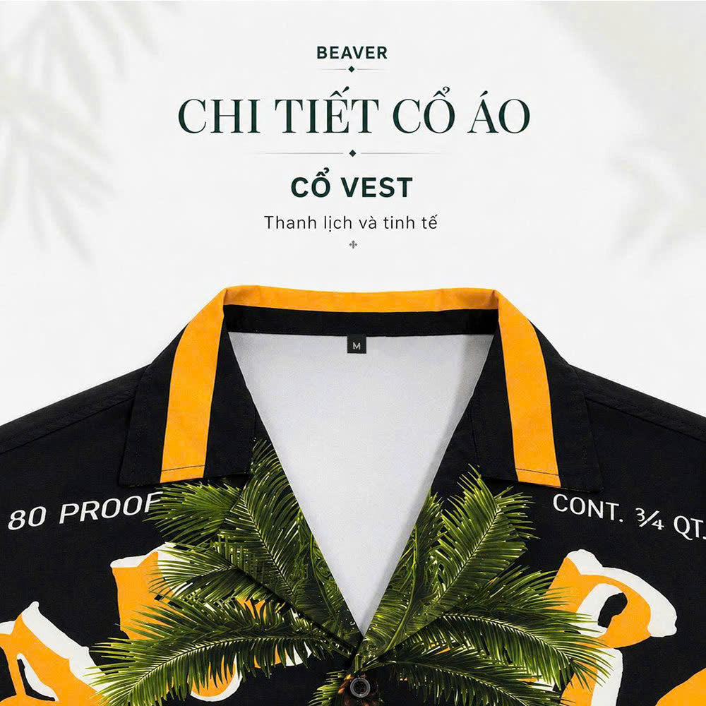 Set Áo Sơ Mi Và Quần Short Lụa Họa Tiết SMRBO-07 BEAVERTEE Form Oversize Unisex Nam Nữ, Thiết Kế Đen Cam Graphic California Summer Arts District Cá Tính, Lụa Mềm Mịn Nhẹ Thoáng Mát