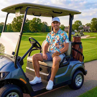 [ HÀNG XUẤT KHẨU ] - Áo Polo Thể Thao BEAVERTEE G-01 Nam Nữ, Golf, Tennis, Pickleball, Cầu Lông, Họa Tiết Hình Học, Vải Poly Co Giãn Mềm Nhẹ, Thoáng Mát Nhanh Khô, Form Vừa Vặn