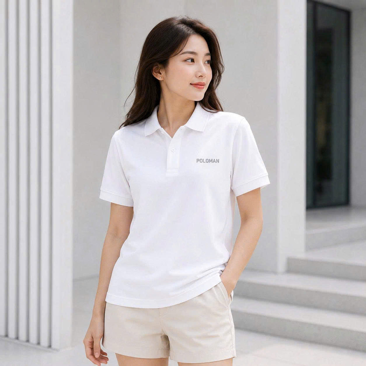 Áo Polo POLOMAN BEAVERTEE Nam Nữ, Dáng Vừa Vặn Dễ Mặc, Vải Poly Spandex Co Giãn 4 Chiều Mềm Nhẹ Thoáng Mát, Thiết Kế Nhiều Màu, Size M–4XL