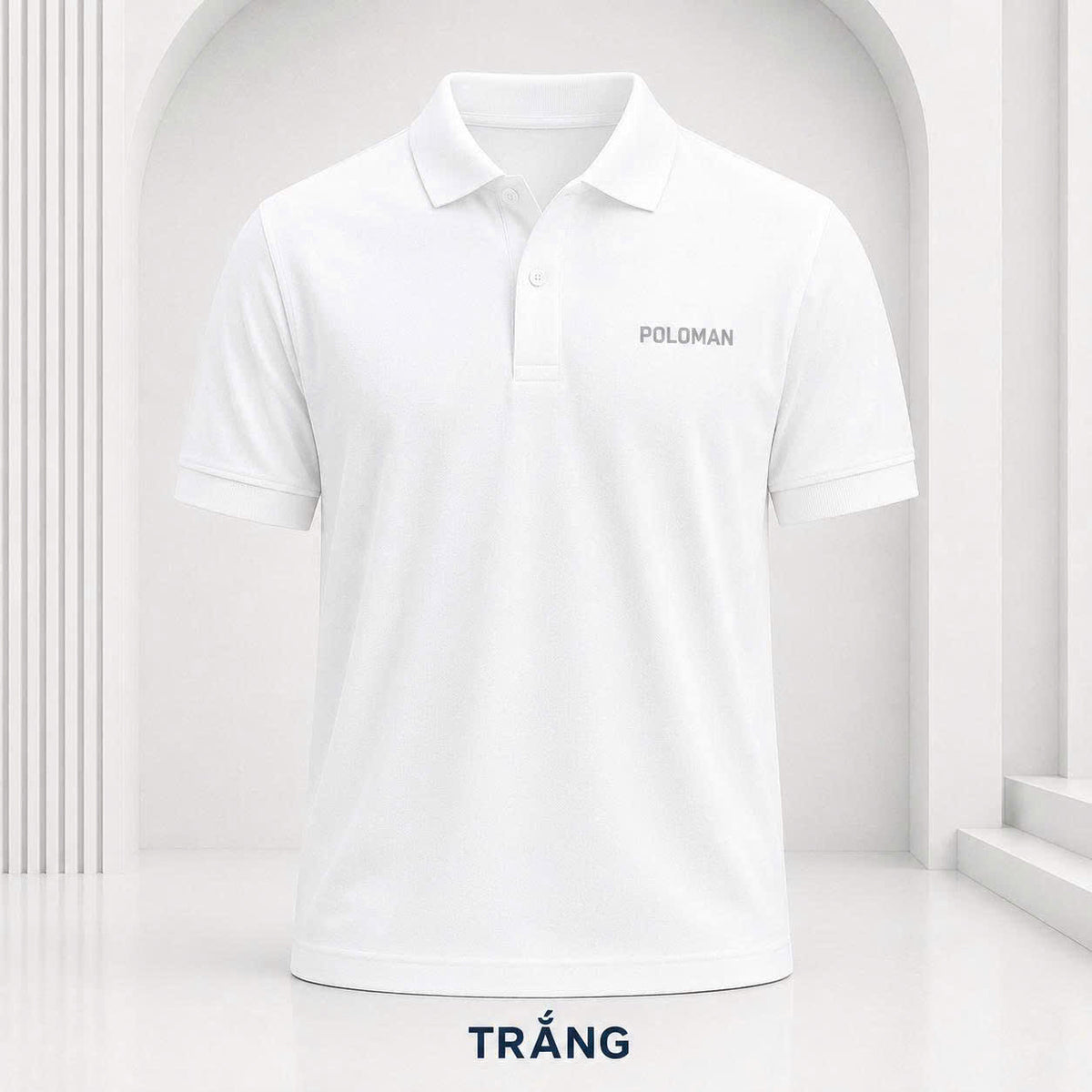 Áo Polo POLOMAN BEAVERTEE Nam Nữ, Dáng Vừa Vặn Dễ Mặc, Vải Poly Spandex Co Giãn 4 Chiều Mềm Nhẹ Thoáng Mát, Thiết Kế Nhiều Màu, Size M–4XL