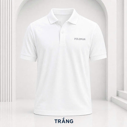 Áo Polo POLOMAN BEAVERTEE Nam Nữ, Dáng Vừa Vặn Dễ Mặc, Vải Poly Spandex Co Giãn 4 Chiều Mềm Nhẹ Thoáng Mát, Thiết Kế Nhiều Màu, Size M–4XL