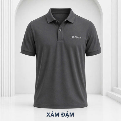 Áo Polo POLOMAN BEAVERTEE Nam Nữ, Dáng Vừa Vặn Dễ Mặc, Vải Poly Spandex Co Giãn 4 Chiều Mềm Nhẹ Thoáng Mát, Thiết Kế Nhiều Màu, Size M–4XL