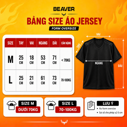 Áo Thun Jersey 01 BEAVERTEE Form Rộng Nam Nữ Cổ Tim Phối Màu, Thiết Kế Số 69 Phong Cách Thể Thao Top Sport Cá Tính, Mềm Nhẹ Thoáng Mát