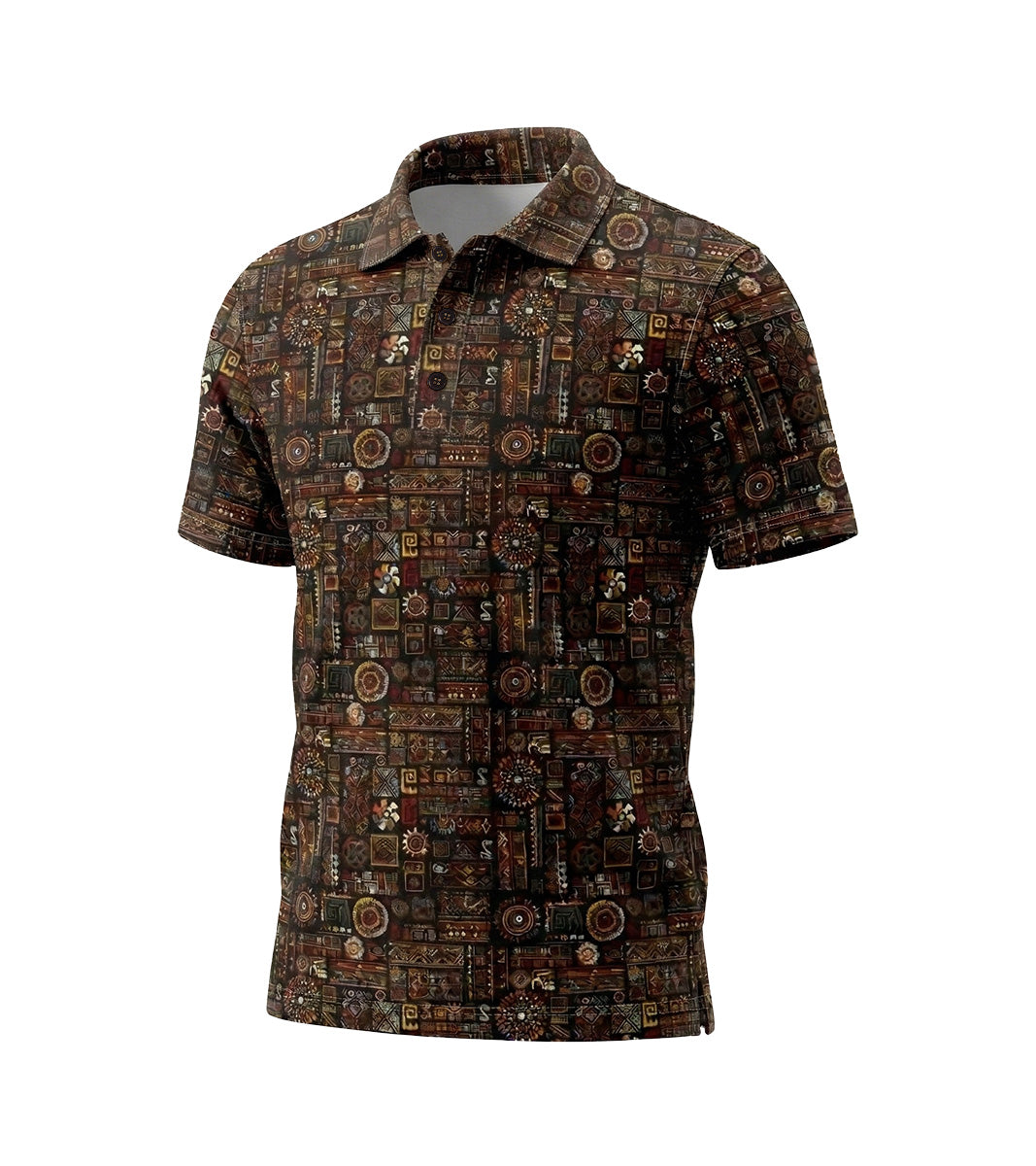 [ HÀNG XUẤT KHẨU ] - Áo Polo Thể Thao BEAVERTEE G-02 Nam Nữ, Golf, Tennis, Pickleball, Cầu Lông, Họa Tiết Thổ Cẩm Retro, Vải Poly Co Giãn Mềm Nhẹ, Thoáng Mát Nhanh Khô, Form Vừa Vặn