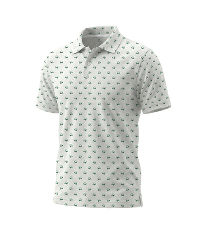[ HÀNG XUẤT KHẨU ] - Áo Polo Thể Thao BEAVERTEE G-06 Nam Nữ, Golf, Tennis, Pickleball, Cầu Lông, Họa Tiết Xe Golf Xanh, Vải Poly Co Giãn Mềm Nhẹ, Thoáng Mát Nhanh Khô, Form Vừa Vặn