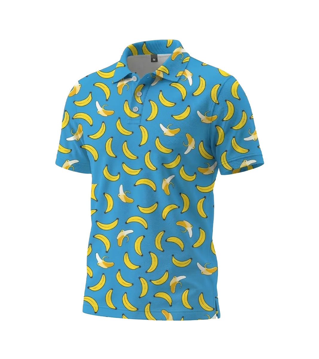 [ HÀNG XUẤT KHẨU ] - Áo Polo Thể Thao BEAVERTEE G-10 Nam Nữ, Golf, Tennis, Pickleball, Cầu Lông, Họa Tiết Quả Chuối Vàng Nền Xanh, Vải Poly Co Giãn Mềm Nhẹ, Thoáng Mát Nhanh Khô, Form Vừa Vặn