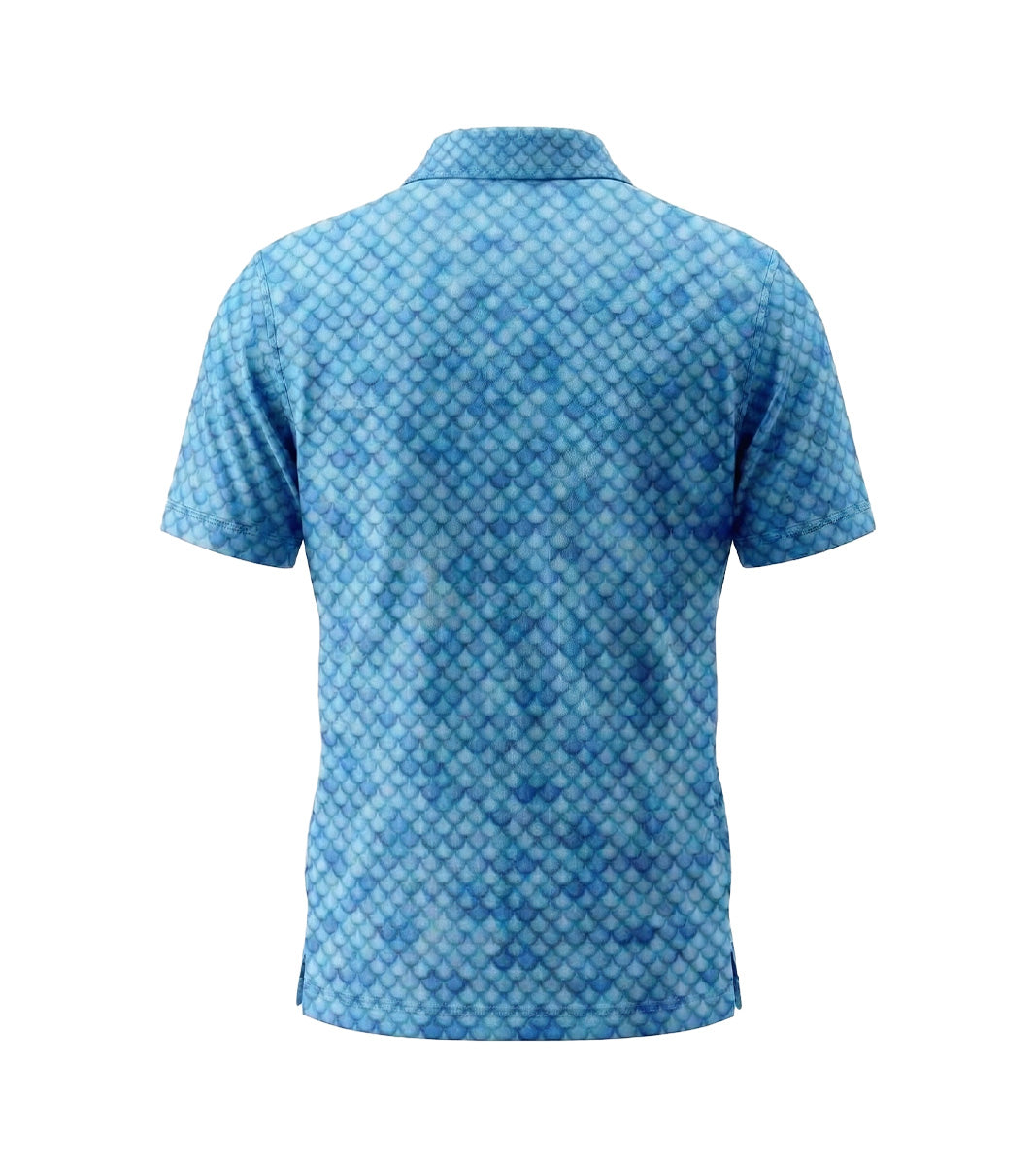 [ HÀNG XUẤT KHẨU ] - Áo Polo Thể Thao BEAVERTEE G-04 Nam Nữ, Golf, Tennis, Pickleball, Cầu Lông, Họa Tiết Vảy Cá Xanh Biển, Vải Poly Co Giãn Mềm Nhẹ, Thoáng Mát Nhanh Khô, Form Vừa Vặn