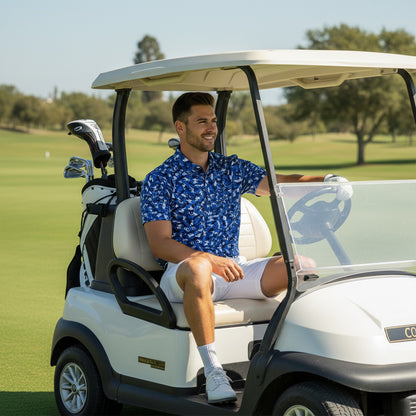 [ HÀNG XUẤT KHẨU ] - Áo Polo Thể Thao BEAVERTEE G-15 Nam Nữ, Golf, Tennis, Pickleball, Cầu Lông, Họa Tiết Thể Thao Xanh Trắng, Vải Poly Co Giãn Mềm Nhẹ, Thoáng Mát Nhanh Khô, Form Vừa Vặn