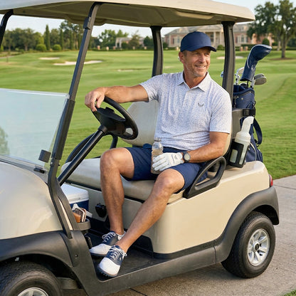 [ HÀNG XUẤT KHẨU ] - Áo Polo Thể Thao BEAVERTEE G-12 Nam Nữ, Golf, Tennis, Pickleball, Cầu Lông, Họa Tiết Hình Học Trắng Xám, Vải Poly Co Giãn Mềm Nhẹ, Thoáng Mát Nhanh Khô, Form Vừa Vặn