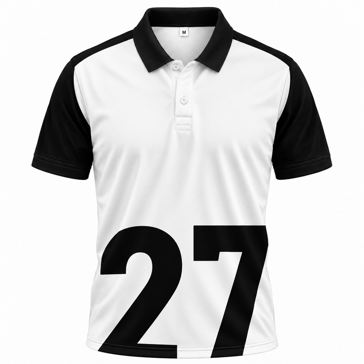 Áo Polo BEAVERTEE INT-45 Nam Nữ, Áo Polo Thể Thao Unisex Trắng Đen Phối Số 27 Cỡ Lớn, Phong Cách Thể Thao Tối Giản Cá Tính, Vải Poly Thái Co Giãn Thoáng Mát, Regular Fit